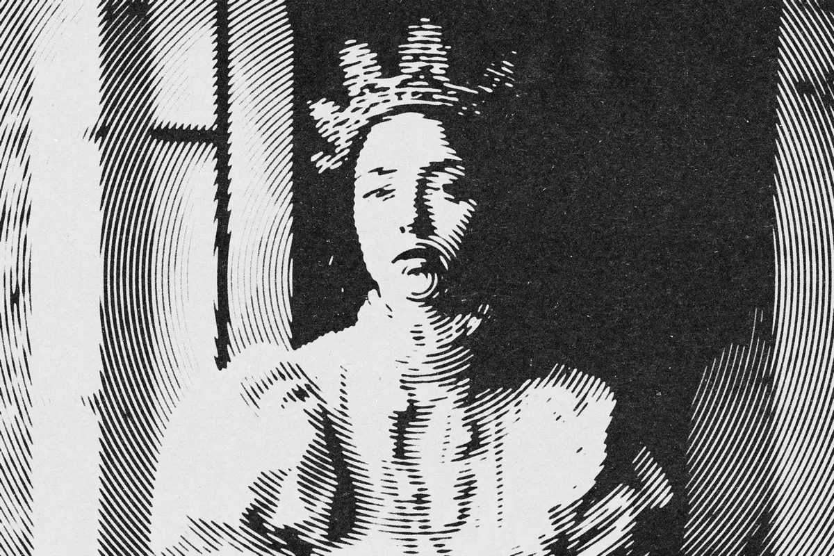 Circular Grunge Halftone Effect
