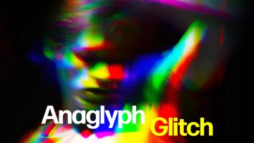 Anaglyph Glitch Photo Effect