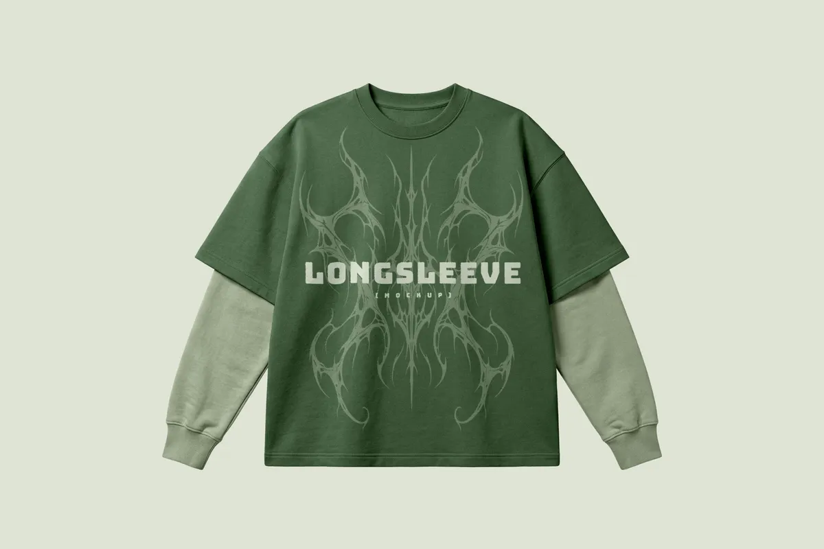 Double-Sleeve Longsleeve Mockup