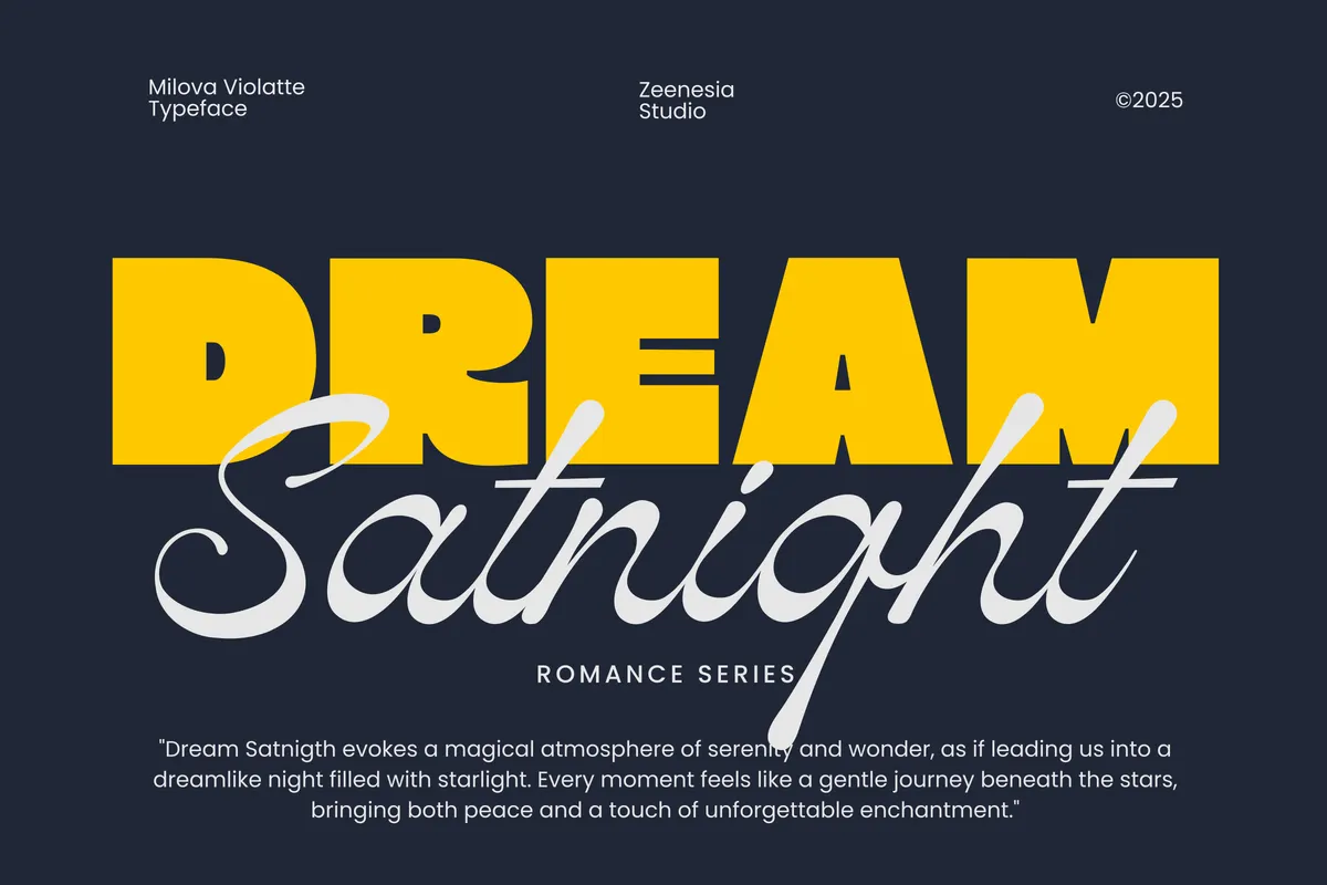Milova Violatte - Bold Sans & Script Font Duo