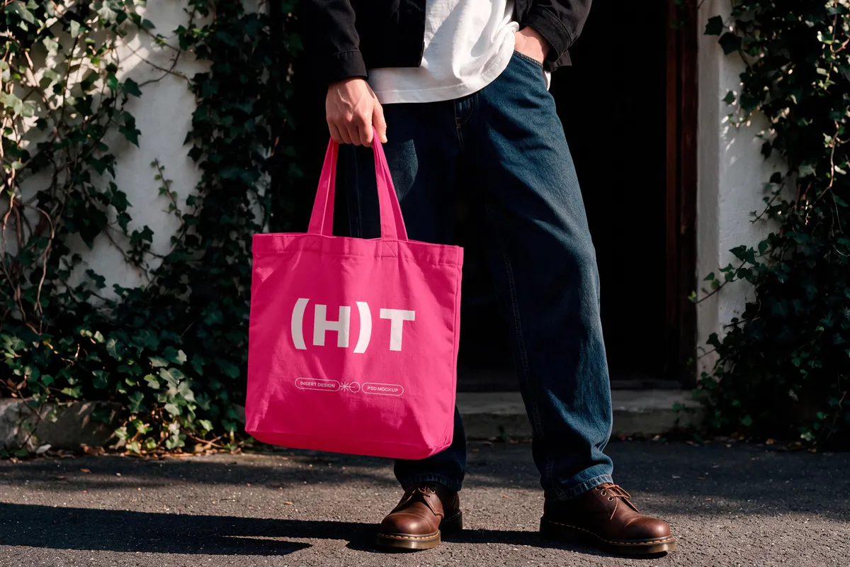 Street Tote Bag Mockup
