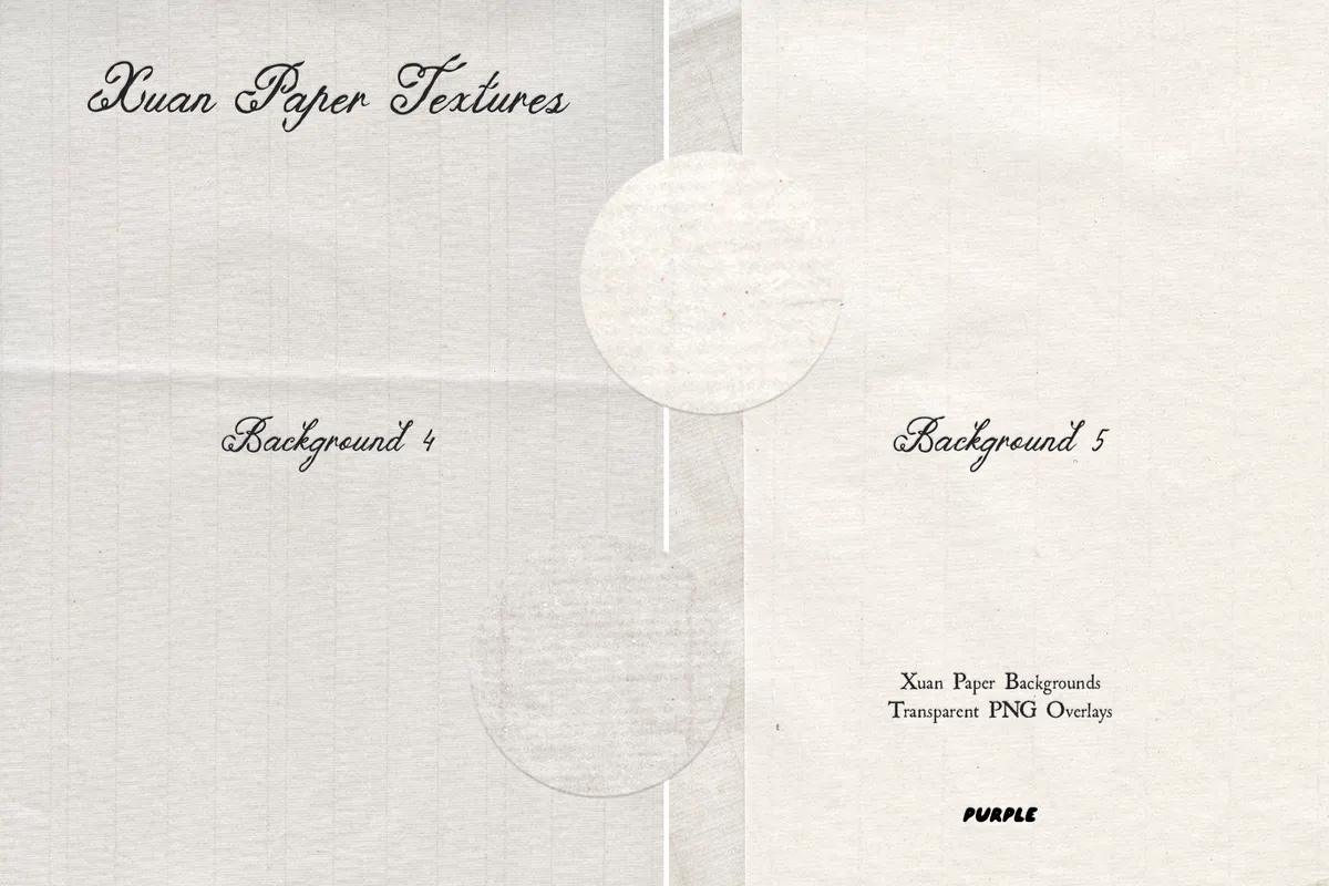 Xuan Paper Textures & Overlays
