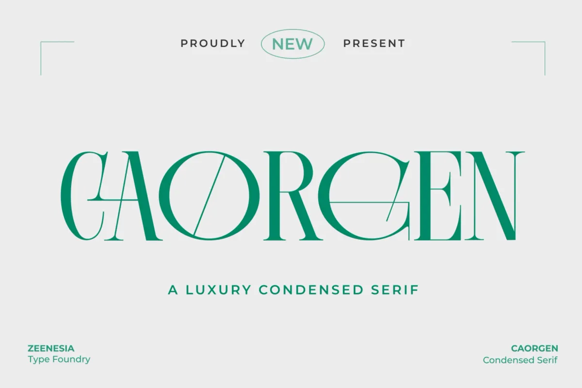 Caorgen - Fashion Display Serif Font