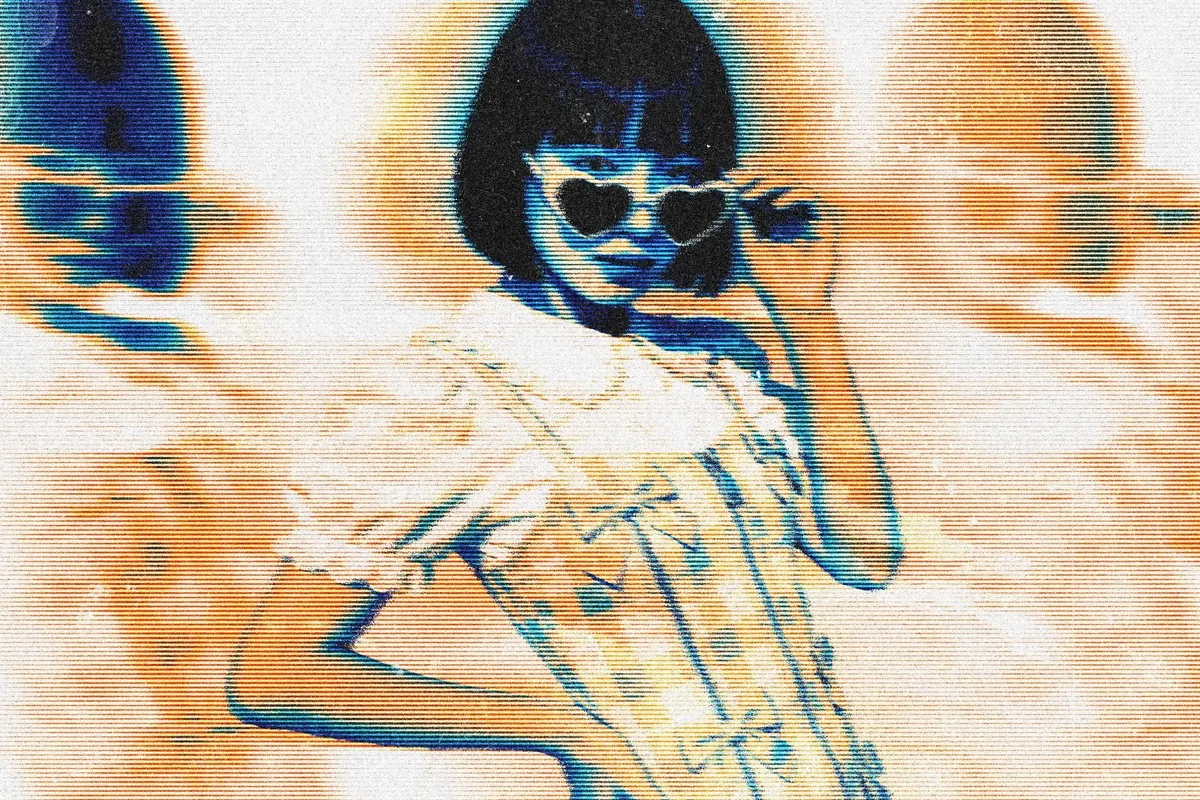 CRT Split Glitch Photo Effect