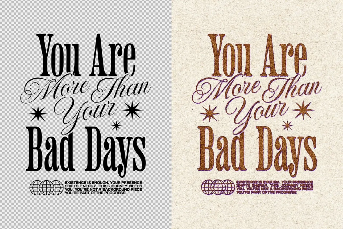 Vintage Grunge Print Effect