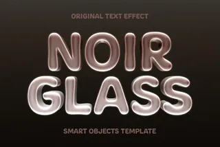 Noir Glass Text Effect