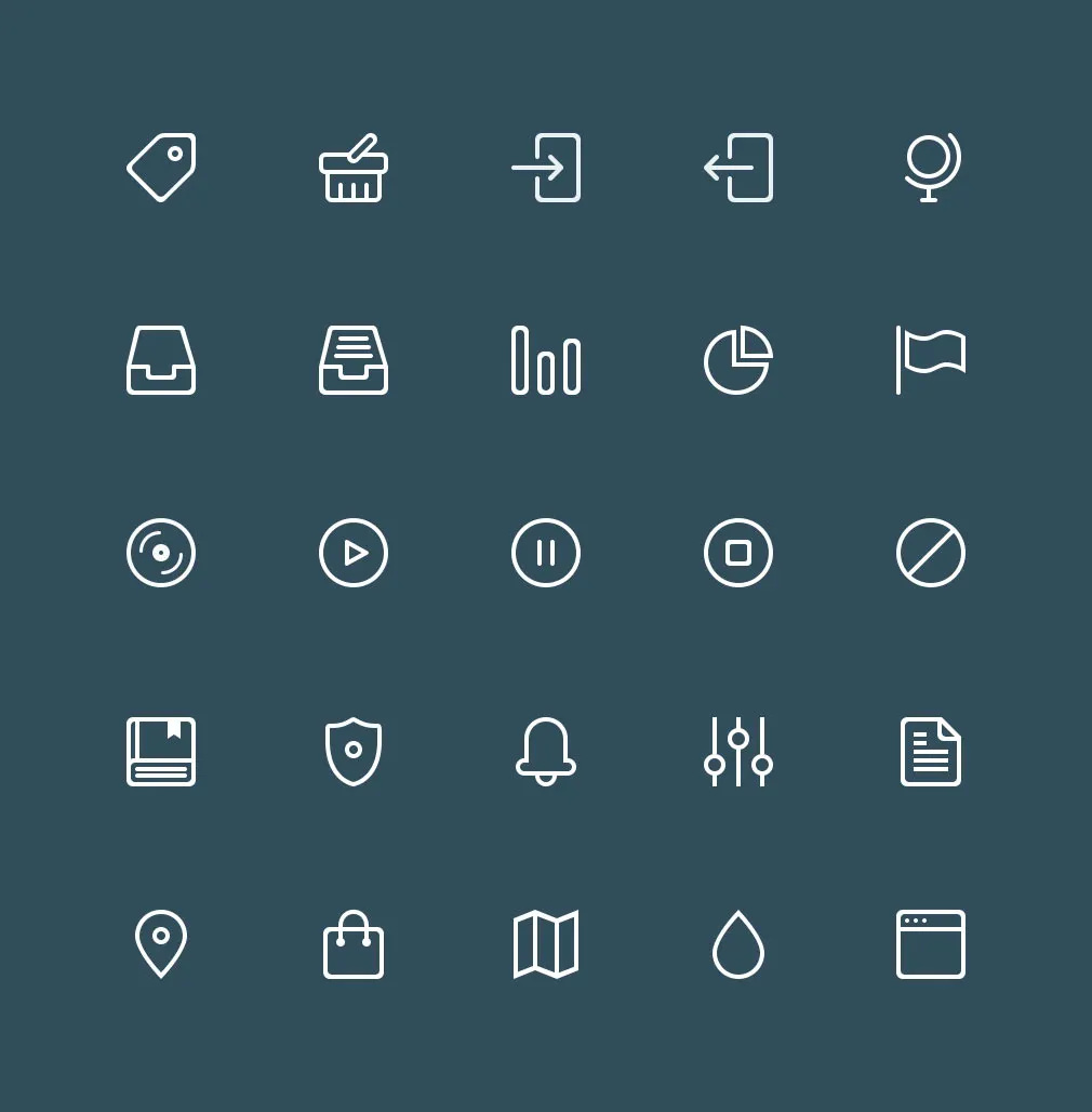 Buddha Line Icons Complete