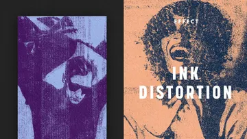Ink Distortion Poster Effect