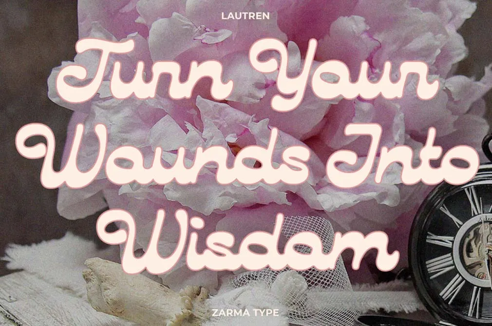 Lautren | Reverse Contrast Script