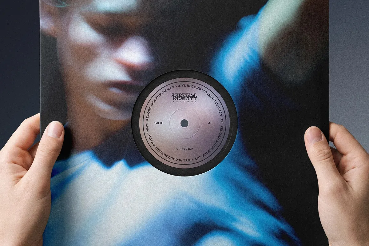 Die-Cut Vinyl Cover Mockup