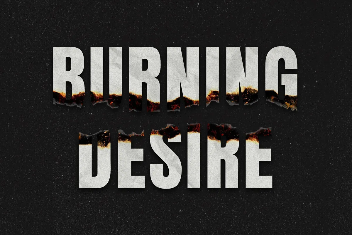 Burnt Paper Text Effect
