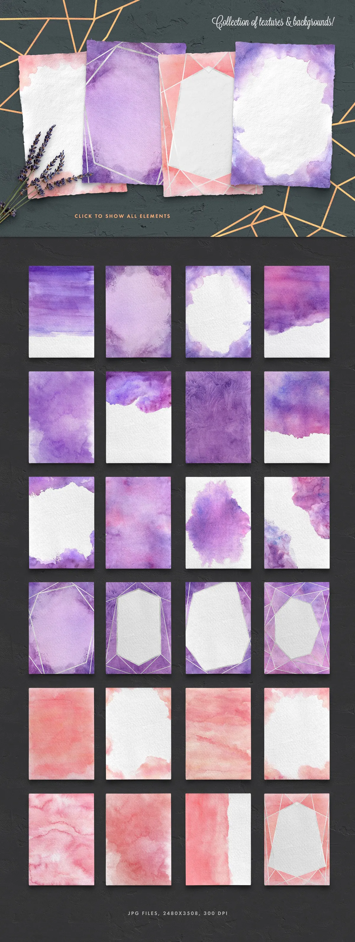 Peach & Purple Decor Collection