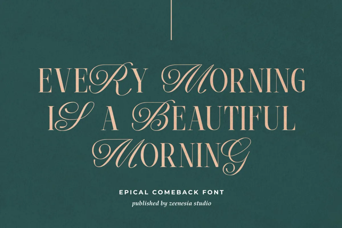 Epical Comeback - Elegant Calligraphy Serif Font