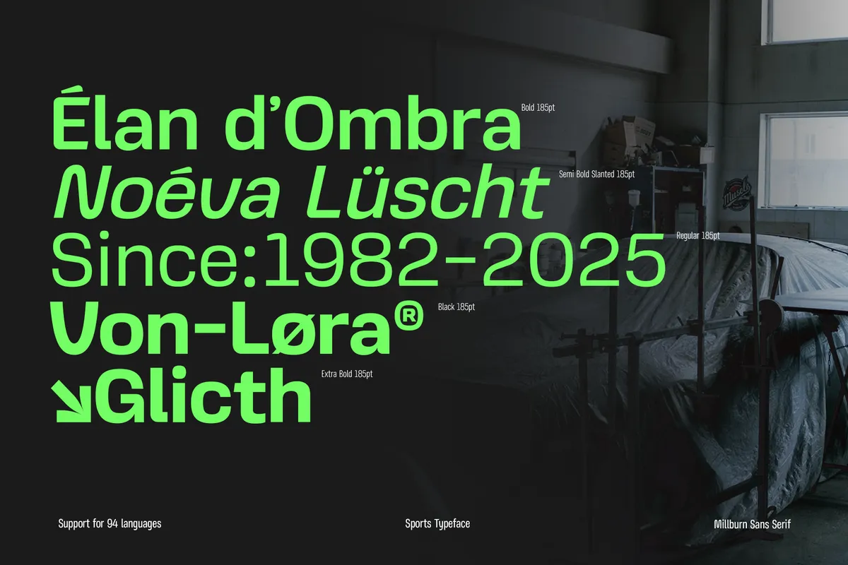 JT Millburn - Sports Racing Sans Serif Font Family