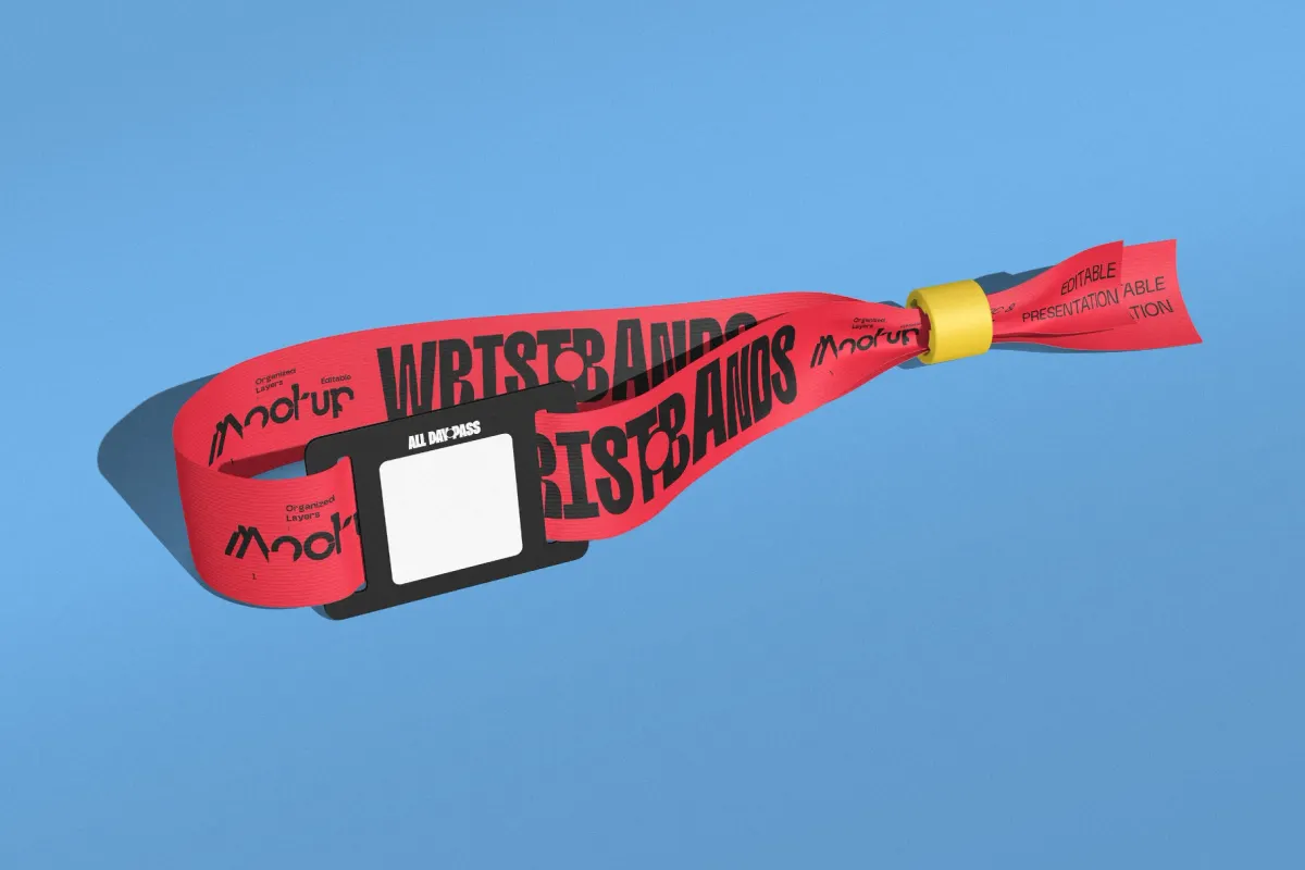 Event Wristband Mockup