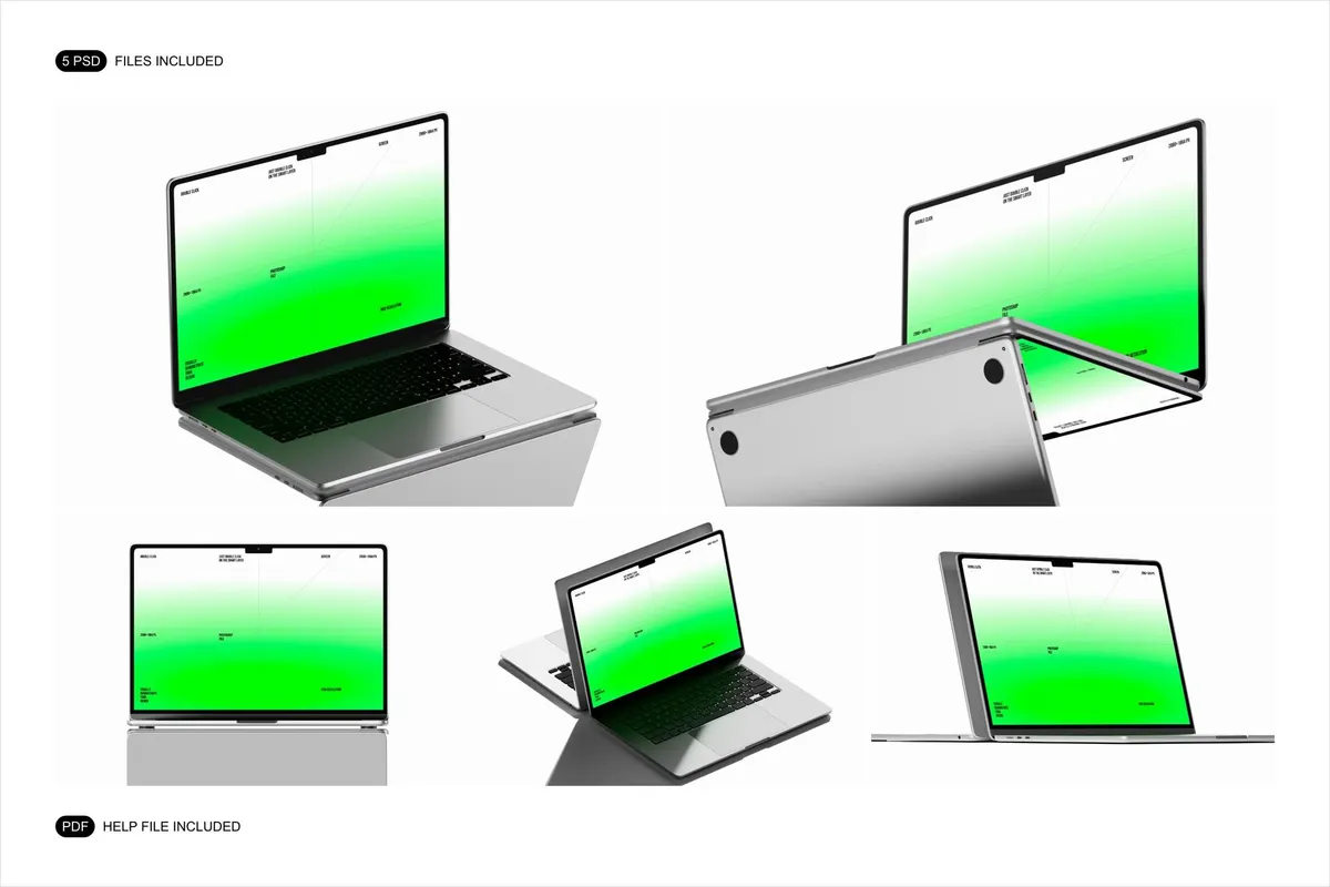 MacBook Air Mockup Set