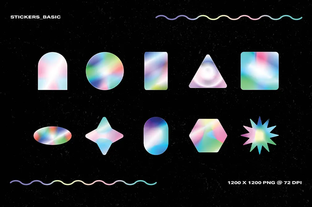 Holographic Sticker Pack