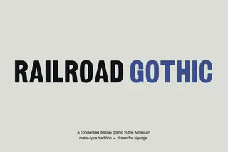 Railroad Gothic CC - Free Condensed Display