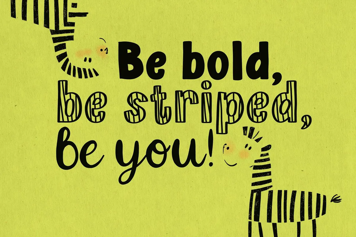 Pink Zebra Quirky Four-Font Family