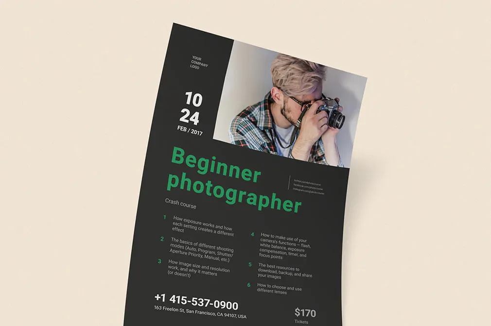 Beginner Photographer Poster