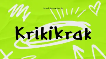 Krikikrak Typeface