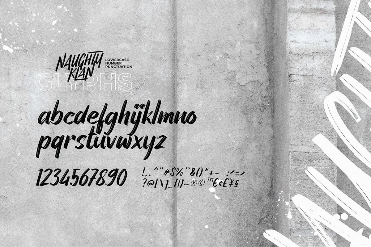 Naughty Klan - Street Font
