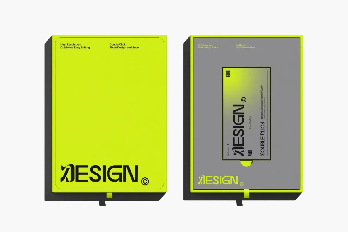 Brochure Box Mockup