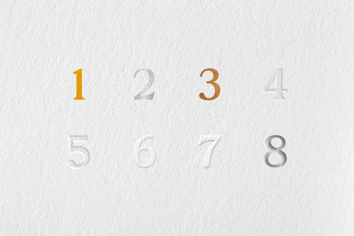 Hot Foil Logo Mockups
