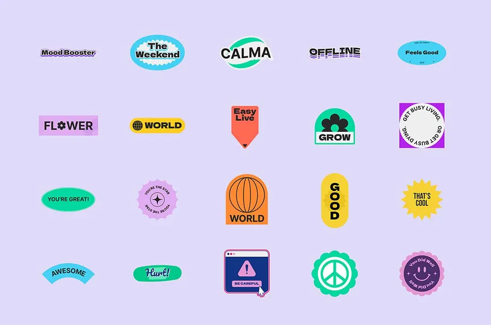 Retro Sticker Pack