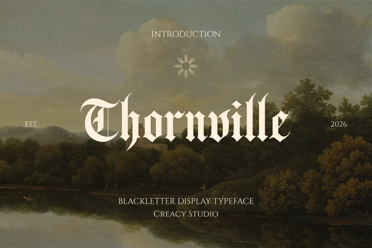Thornville - Ornamental Blackletter Font