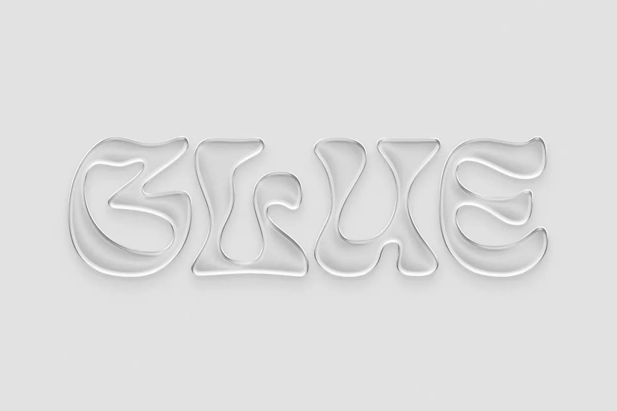 Plastic Glass Text Effect