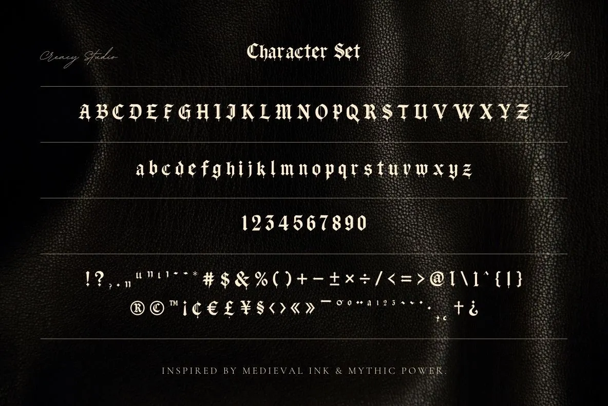 Grimoire Noire – Gothic Blackletter