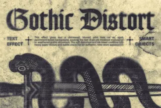 Gothic Distort Text Effect