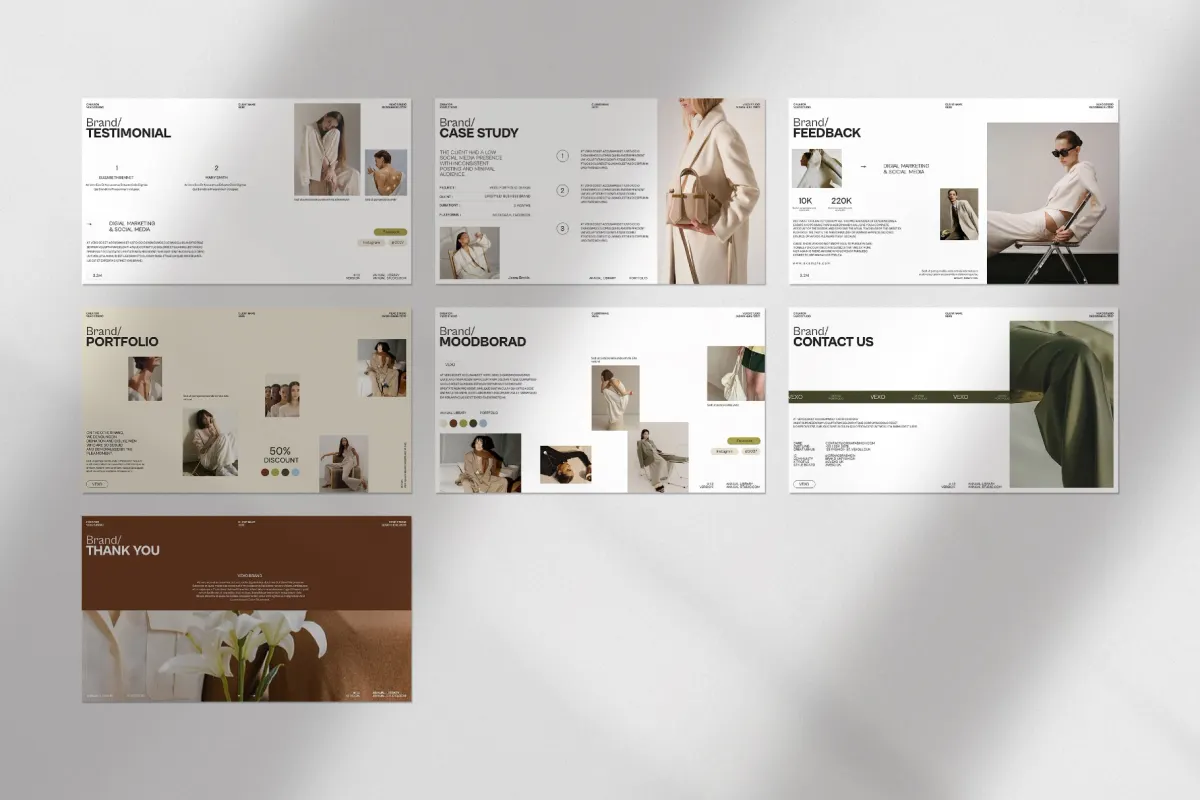 Vexo Brand Portfolio Presentation Template