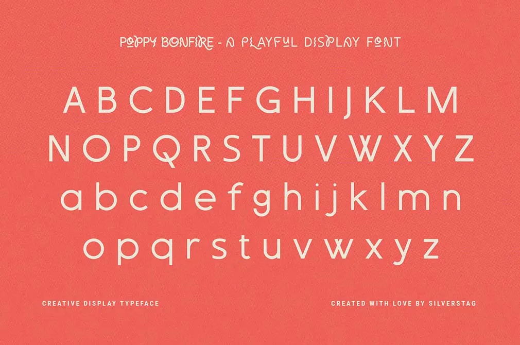 Poppy Bonfire — Modern Display Font