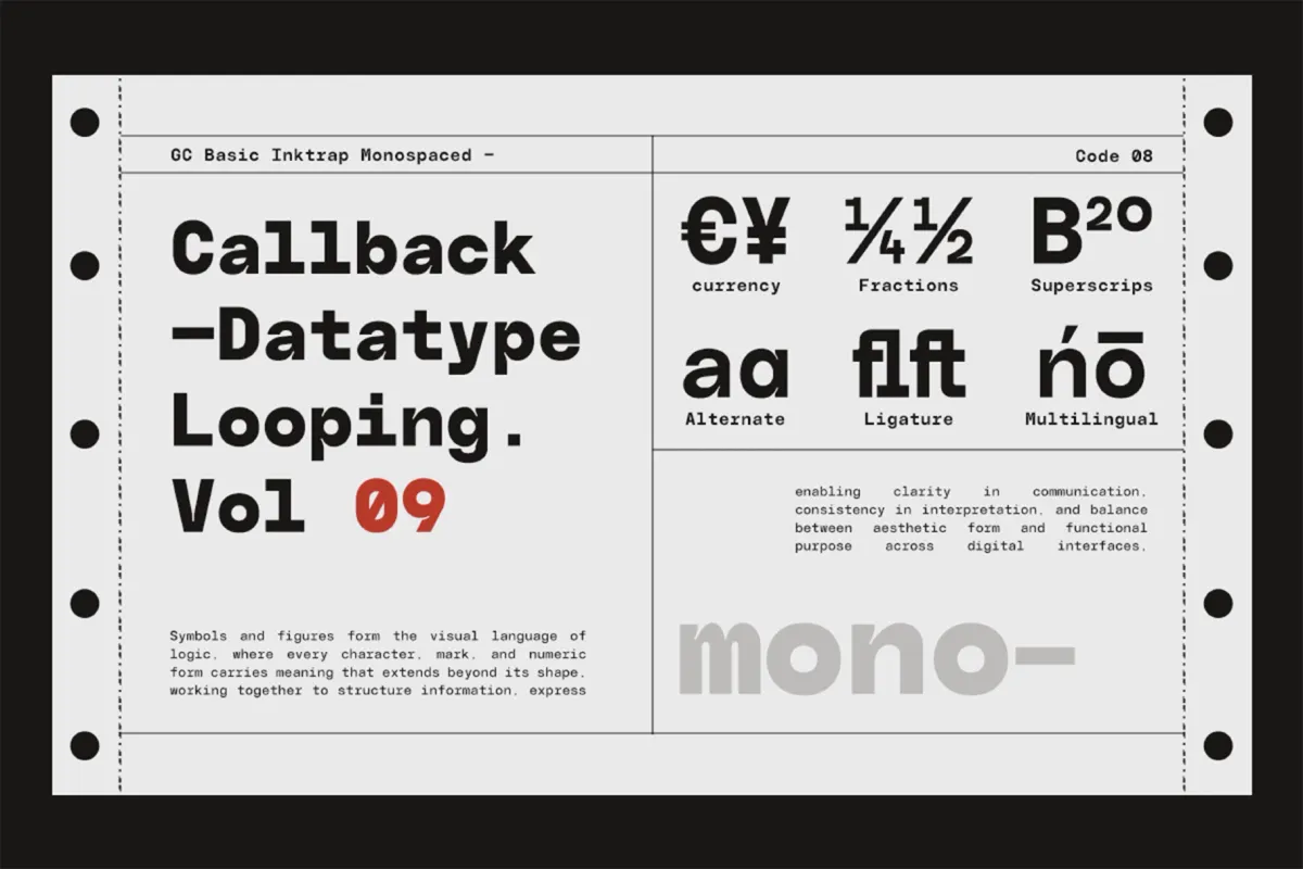 GC Basic Inktrap - Variable Monospace Font