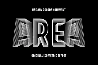 Isometric Text Effect