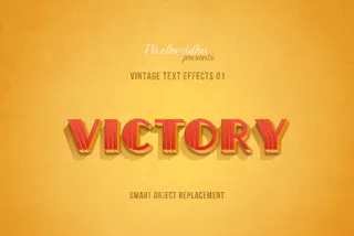 Authentic Vintage Text Effects