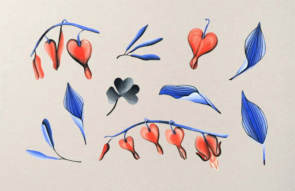 Botany Watercolor Flowers
