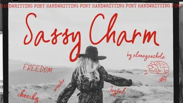SASSY CHARM — Handwriting Font