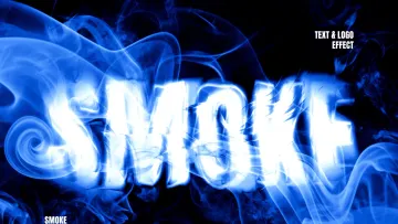 Smoke Distort Text Effect