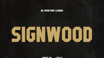 Signwood Font