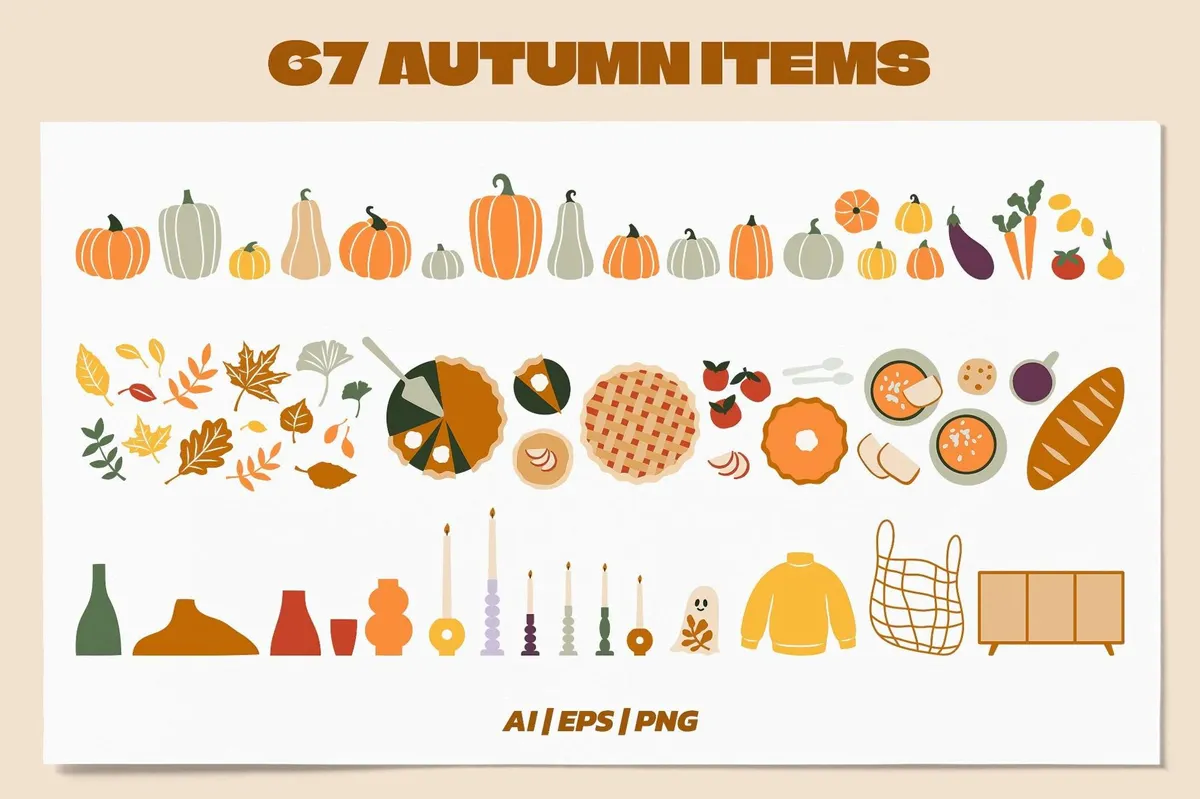 Fall Gallery Vector Poster Creator