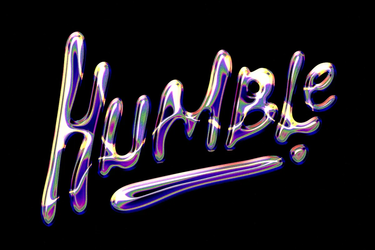 Chrome Text Effect