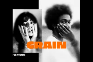 Monochrome Grain Poster Effect