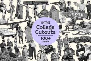 Vintage Collage Cutouts Collection