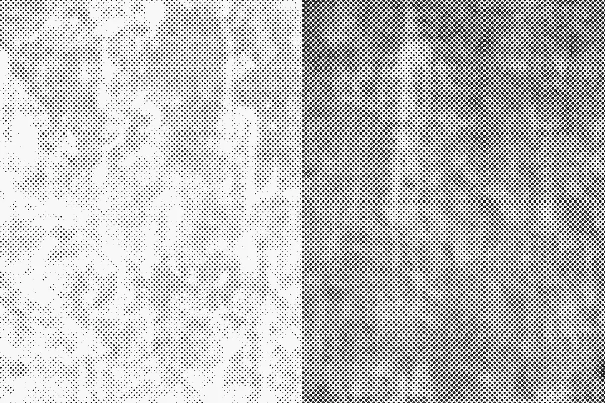Grunge Halftone Texture Overlays