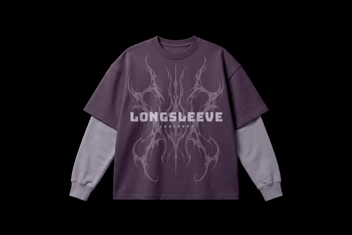 Double-Sleeve Longsleeve Mockup