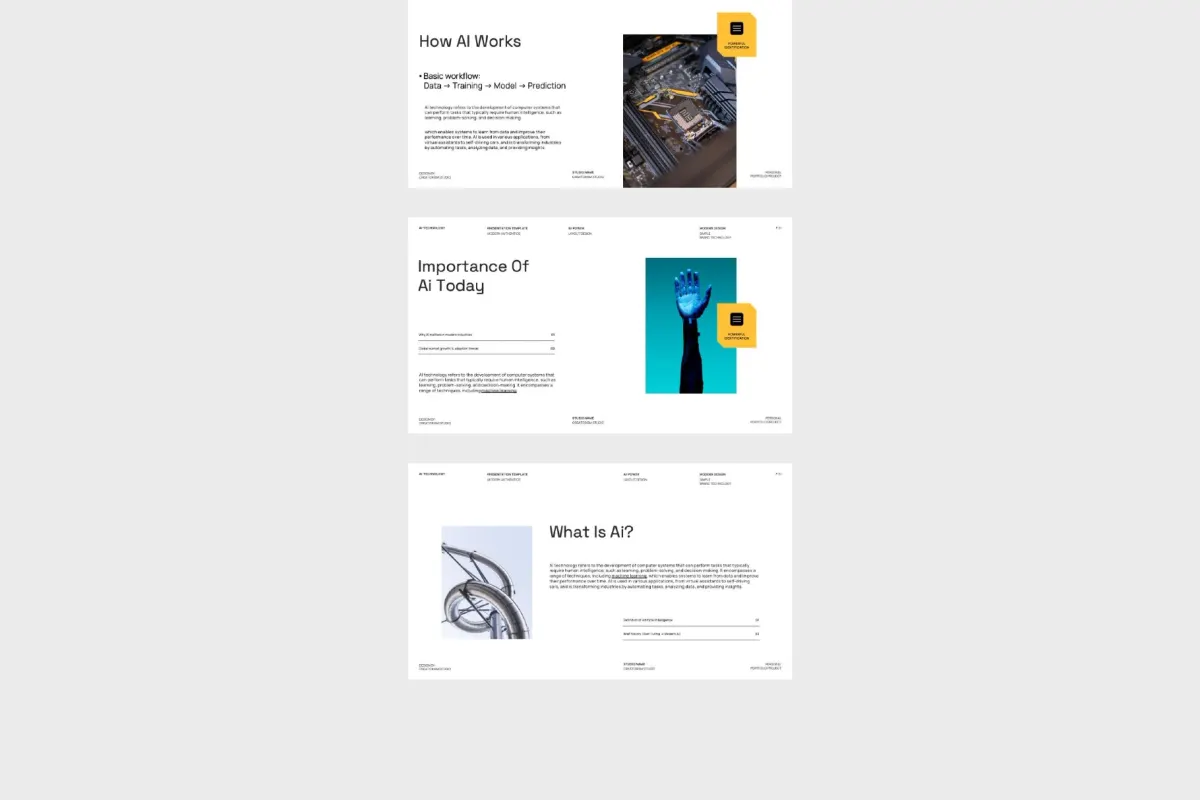 Montena - Brand AI Technology Google Slides