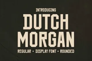 Dutch Morgan — Retro Western Font